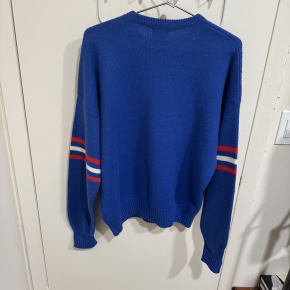 Vintage Cliff Engle New York Giants Sweater NFL Blue Mens Size XL Made In USA - Picture 3 of 8